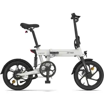 Best Buy Himo z16 folding ebike white- range up to 80 km range, removable battery, large multifunction lcd display, 0-3 level pedal as offer