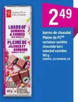 Maxi barres de chocolat Pleine de PC 100 g offer