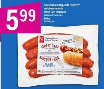 Maxi Saucisses kiosque de rue PC 500 Saucisses kiosque de rue PC certaines variétés Street Cart Sausages selected varieties offer