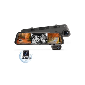 Best Buy Rexing m3 1080p 3-channel mirror dash cam with smart bsd gps offer