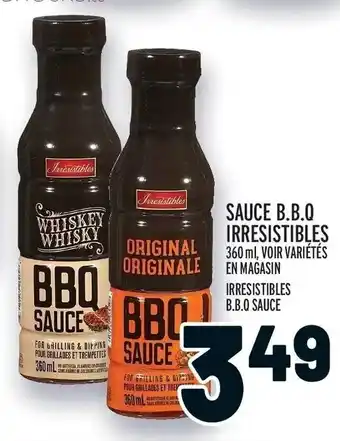 Metro SAUCE B.B.Q IRRESISTIBLES 360 ml offer