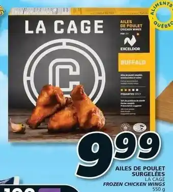 IGA LA CAGE AILES DE POULET SURGELÉES 550 g offer