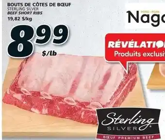 IGA BOUTS DE CÔTES DE BOEUF STERLING SILVER BEEF SHORT RIBS PER LB offer