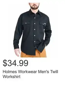 Costco Holmes workwear men's twill workshirt offer