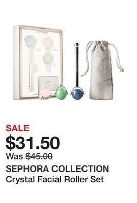 Sephora Crystal facial roller set offer