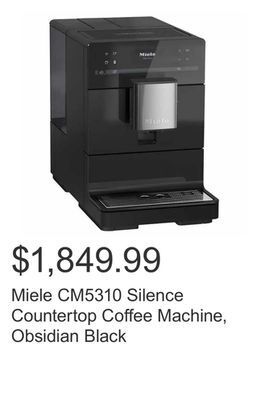 Costco Miele cm5310 silence countertop coffee machine, obsidian black offer