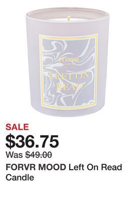Sephora Left on read candle offer