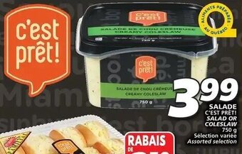 IGA SALAD OR COLESLAW 750 g offer