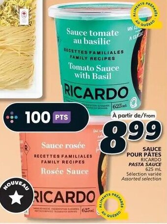 IGA RICARDO PASTA SAUCE 625 mL offer