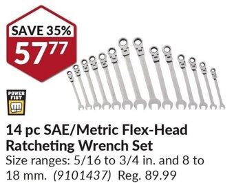 Princess Auto 14 pc SAE/Metric Ratcheting Wrench Set offer