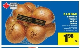 Real Canadian Superstore Farmer's market yellow onions offer