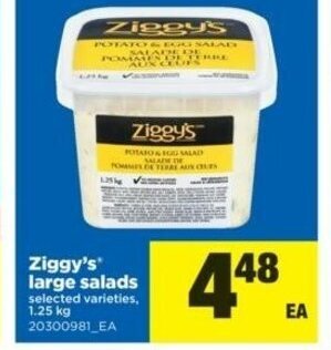 Real Canadian Superstore Ziggy's large salads offer
