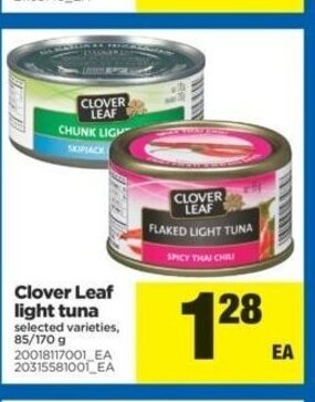 Real Canadian Superstore Clover leaf light tuna offer