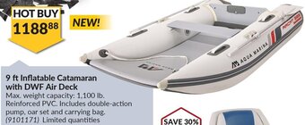 Princess Auto 9 ft Inflatable Catamaran with DWF Air Deck Max. weight capacity: 1,100 lb. offer