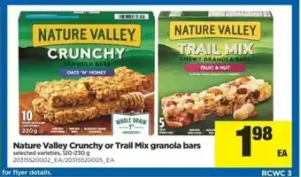 Real Canadian Superstore Nature valley crunchy or trail mix granola bars offer