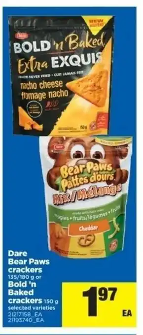 Real Canadian Superstore Dare bear paws crackers offer