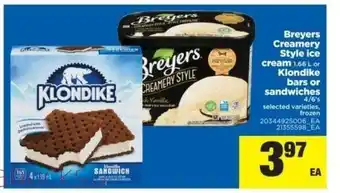 Real Canadian Superstore Breyers cremery style ice cream offer