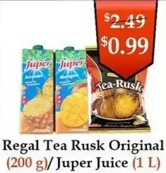 Atiya's Fresh Farm Regal tea rusk original offer