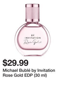 TSC Stores Michael bublé by invitation rose gold edp (30 ml) offer