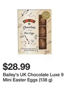 TSC Stores Bailey's uk chocolate luxe 9 mini easter eggs (138 g) offer