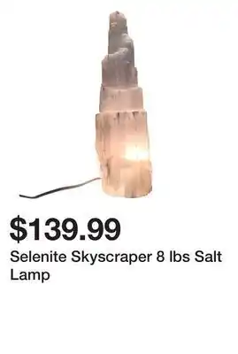 Wayfair Selenite skyscraper 8 lbs salt lamp offer