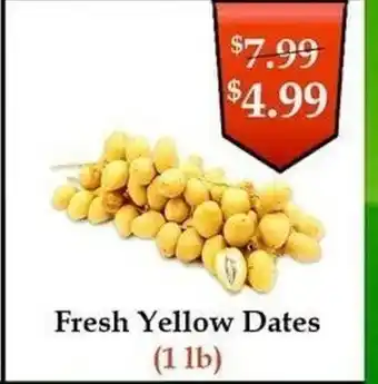 Fresh yellow dates