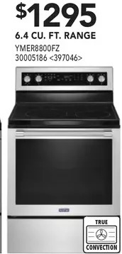 Lowe's Maytag 6.4 cu. ft. range offer