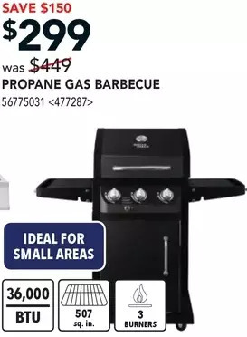 Lowe's Grill chef propane gas barbecue offer