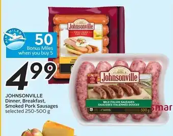 Sobeys Johnsonville dinner, breakfast offer