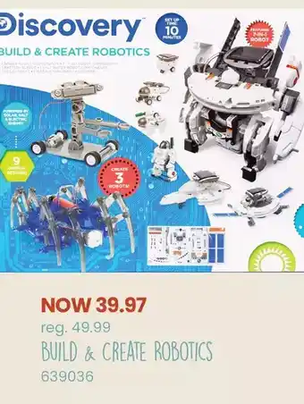 Toys R us Discovery build and create robotics offer
