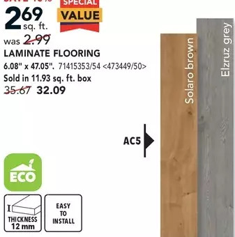 Lowe's Laminate flooring offer