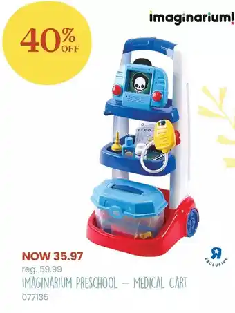 Toys R us Imaginarium preschool - medical cart - r exclusive offer