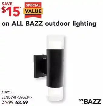 Lowe's Bazz outdoor lighting offer