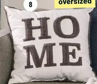 Giant Tiger Sherpa cushion offer