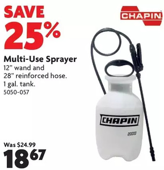 Home Hardware Multi-use sprayer offer
