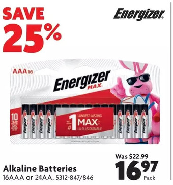 Home Hardware Alkaline batteries offer