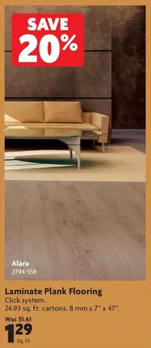 Home Hardware Laminate plank flooring offer