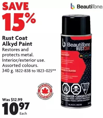 Home Hardware Rust coat alkyd paint offer