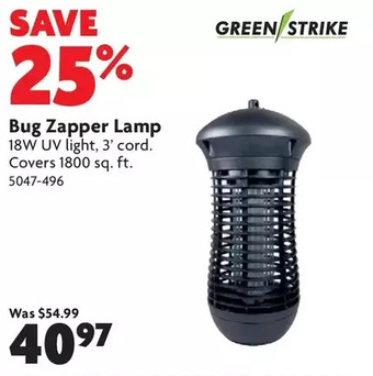 Home Hardware Bug zapper lamp offer