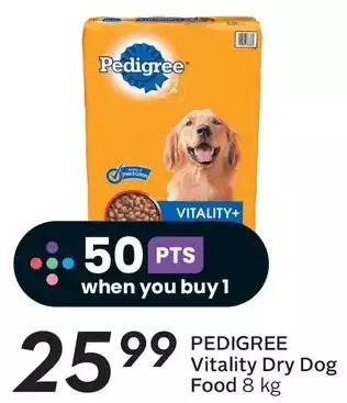 Sobeys Pedigree vitality dry dog food offer