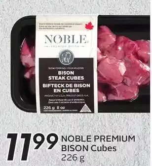 Sobeys Noble premium bison cubes offer