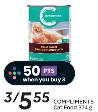 Sobeys Compliments cat food offer