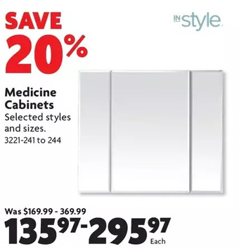 Home Hardware Medicine cabinets offer