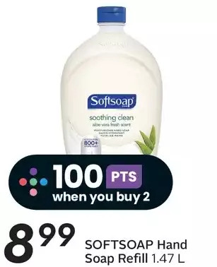 Sobeys Softsoap hand soap refill offer