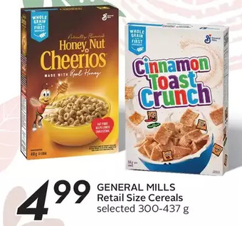 Sobeys General mills retail size cereals offer