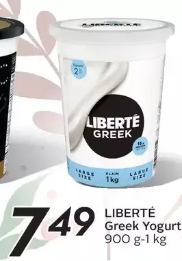 Sobeys Liberté greek yogurt offer