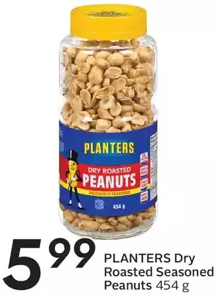 Sobeys Planters dry roasted seasoned peanuts offer