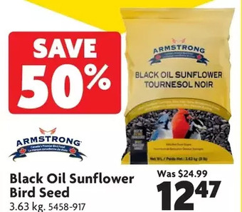 Home Hardware Black oil sunflower bird seed offer