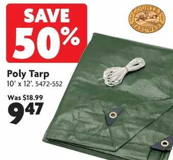 Home Hardware Poly tarp offer