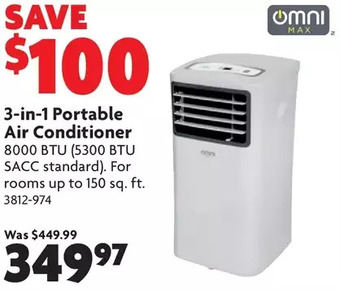 Home Hardware 3-in-1 portable air conditioner offer